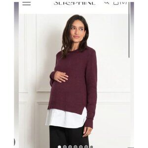 Seraphine Sweater Womens Small Plum Knit Jumper Pullover Long Sleeve New Kelah